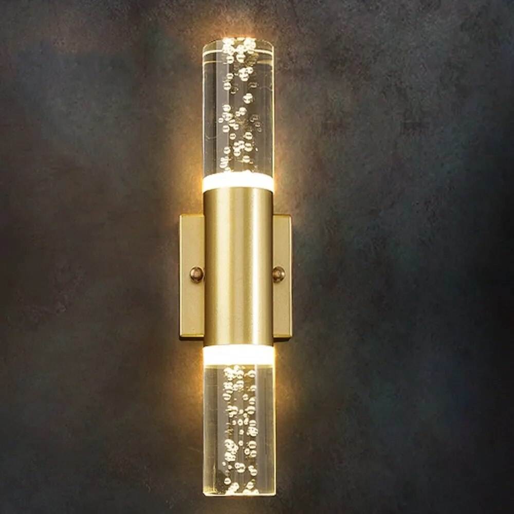 Modern Bubble Crystal LED Wall Lamps